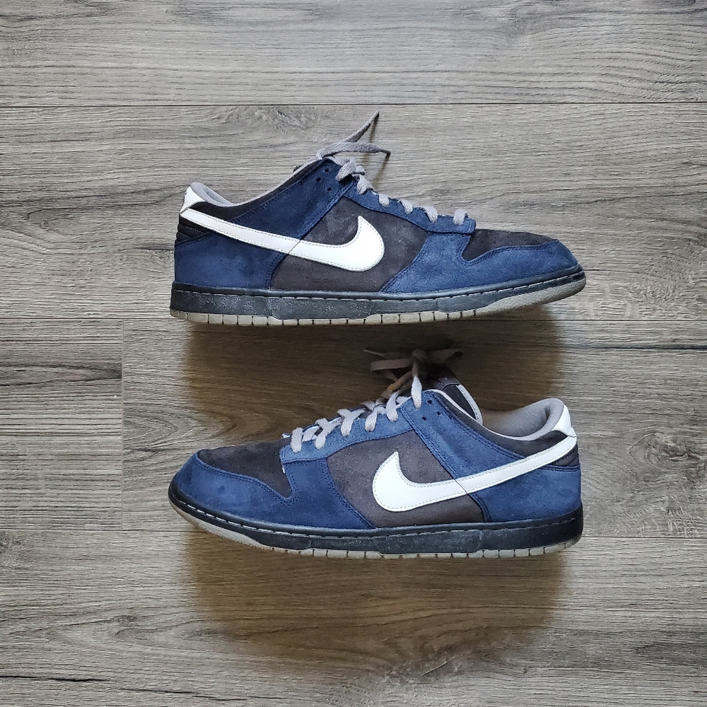 Nike ID Dunk Low Suede 2010 Navy Black Mens Size 15